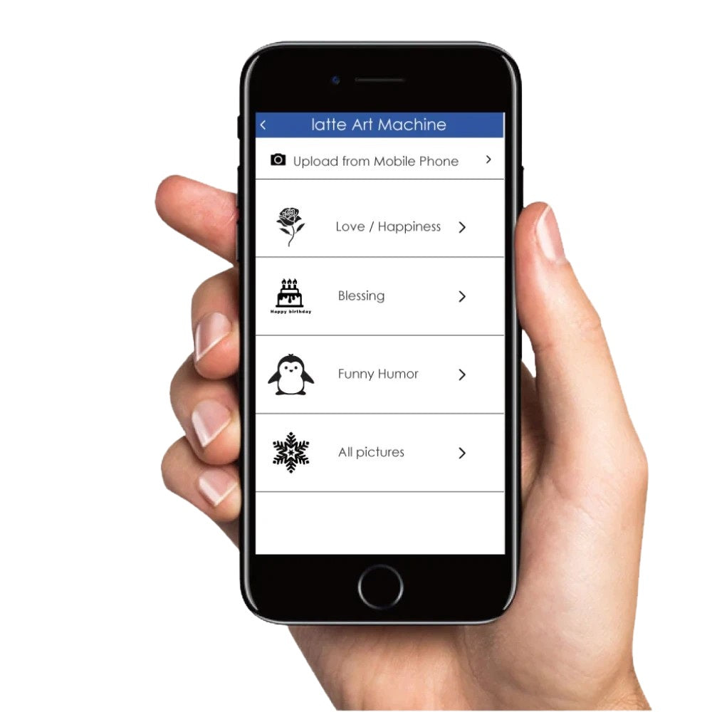 No App needed for coffee printer