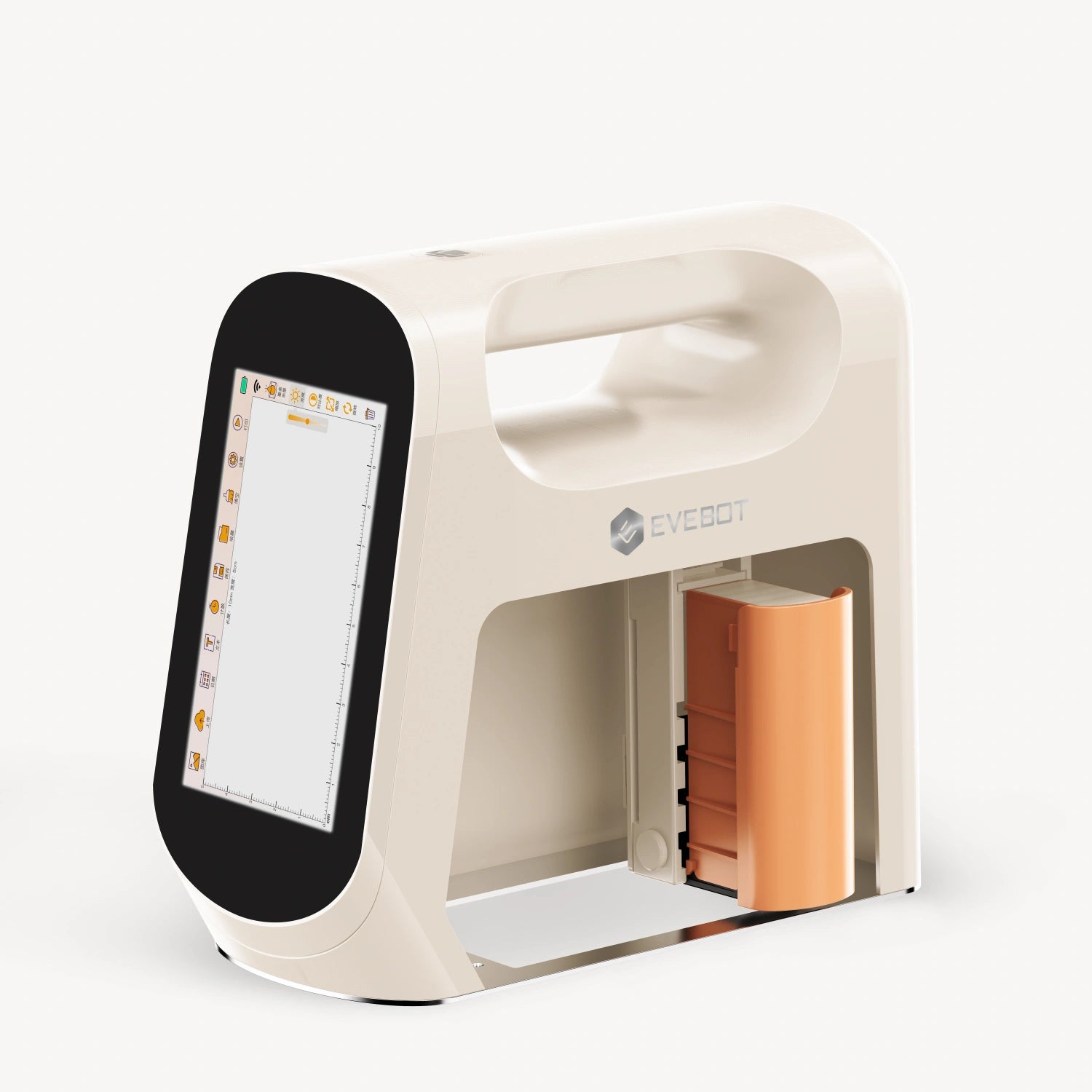 Evebot Smart printer main interface screen. Imagen principal del producto